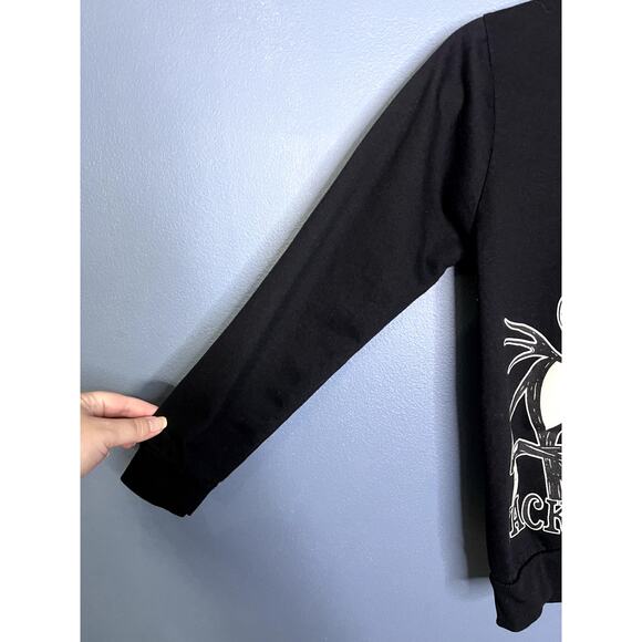 Nightmare Before Christmas Kids Sz 10 Pullover Hoodie Jack Skellington Skulls - Picture 4 of 9